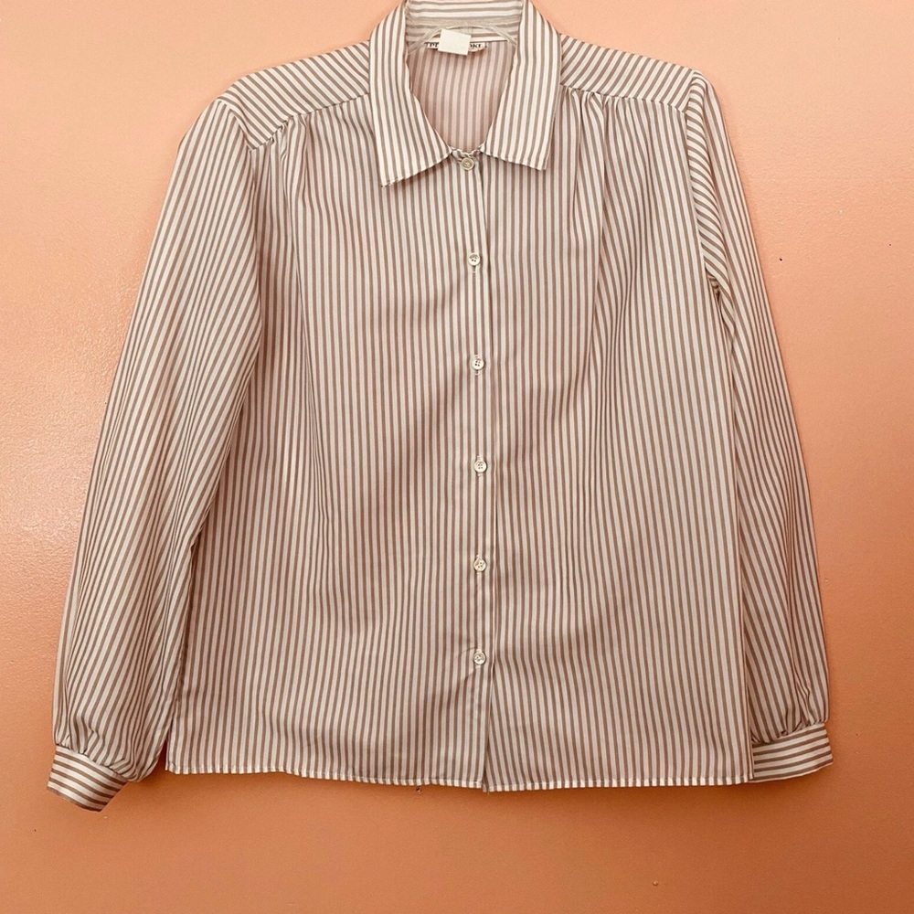 Striped Button-Up Shirt